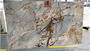 Espinella Gold Quartzite Book Match Slabs