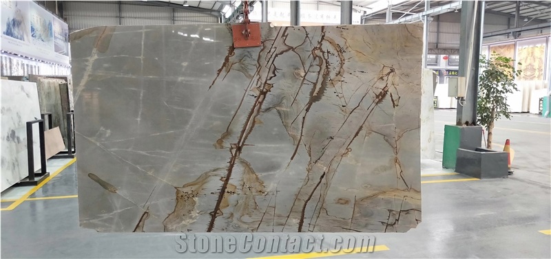 Espinella Gold Quartzite Book Match Slabs