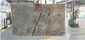 Espinella Gold Quartzite Book Match Slabs