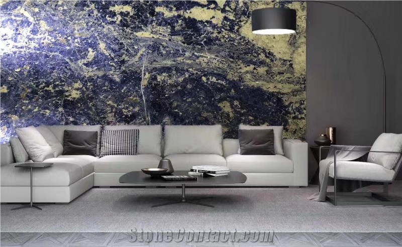 Exotic Bolivian Blue Dining Table Top