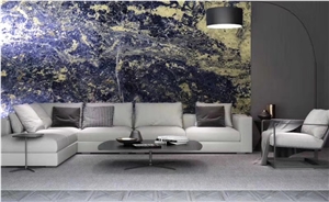Exotic Bolivian Blue Dining Table Top