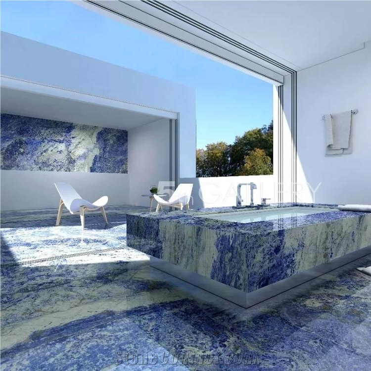 Exotic Bolivian Blue Dining Table Top