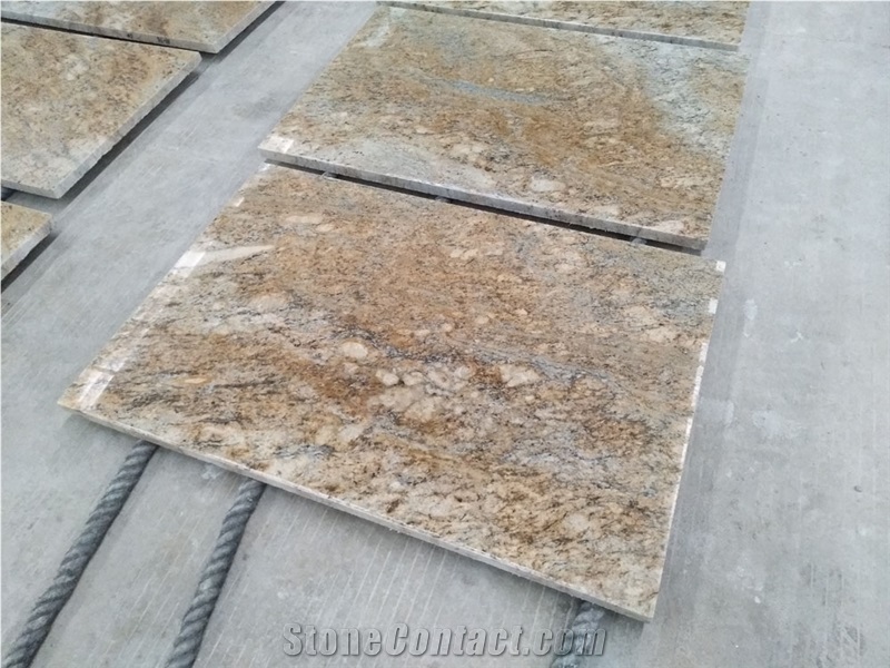 Exterior Wall Cladding Rusty Yellow Granite Tiles