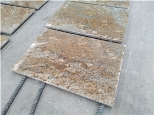 Exterior Wall Cladding Rusty Yellow Granite Tiles