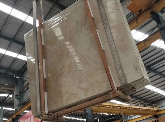 Golden Rose Beige Marble Slabs for Walling Tiles