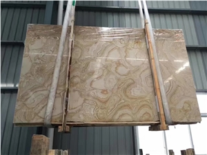 Golden Rose Beige Marble Slabs for Walling Tiles
