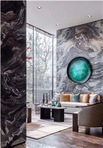 Italy Cipollino Ondulato Rosso Marble Floor Tiles
