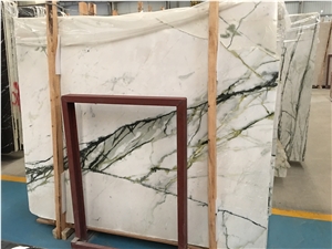 Polished China Green Clivia Marble Slabs