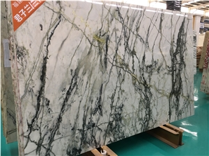 Polished China Green Clivia Marble Slabs