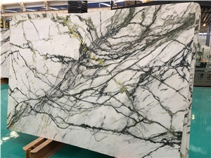 Polished China Green Clivia Marble Slabs