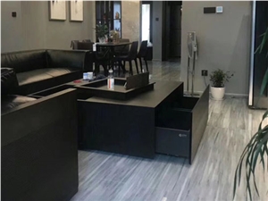 Polished England Wood Grain Marble Flooring Tiles