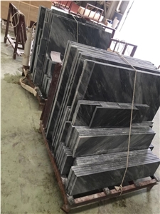 Polished Grey Bardiglio Nuvolato Marble Floor Tile