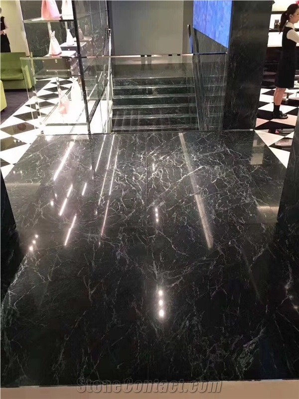 Polished Italy Green Verde Acceglio Marble Slabs