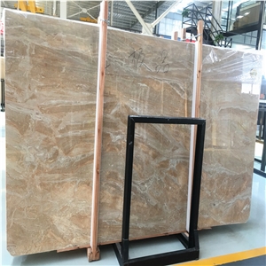 Polished Italy Pink Breccia Aurora Marble Slabs