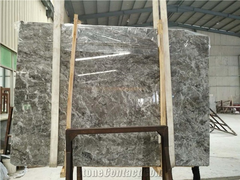 Polished Morocco Grey Lido Marble Stone Tile Slabs