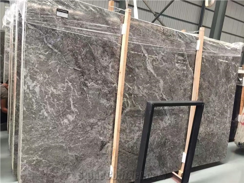 Polished Morocco Grey Lido Marble Stone Tile Slabs