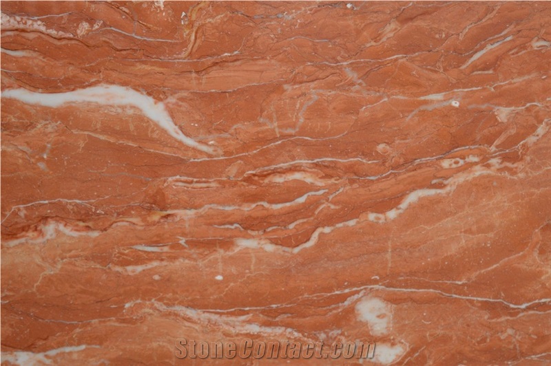 Polished Tea Rose Marble Slabs for Flooring Tiles