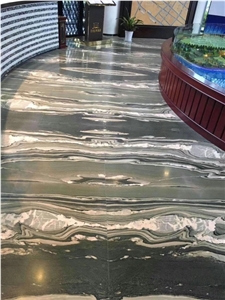 Polished Verde Green Lapponia Flooring Tiles