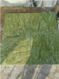 Polished Verde Jade Ming Green Marble Floor Tiles