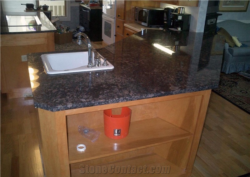 Sapphire Blue Granite Prefab Kitchen Worktops