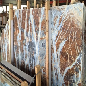 Turkey Blue Jeans Marble Slabs for Flooring Tiles