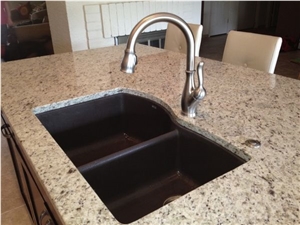 Yellow Ornamental Granite for Kitchen Counter Top