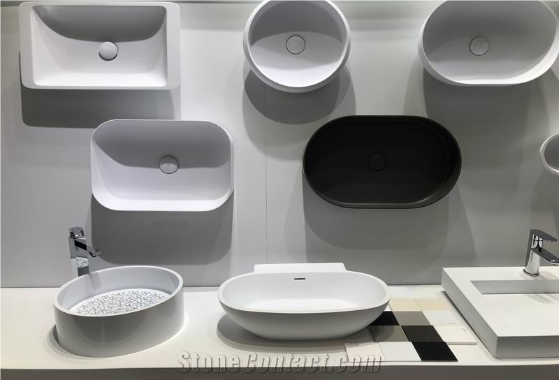 Acrylic Solid Surface Vanity Tops for Hotel Baths