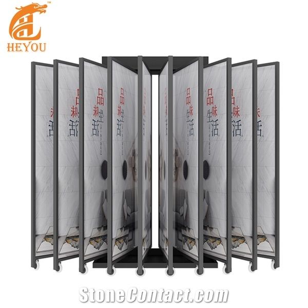 Page Turning Ceramic Tile Showroom Display Stand