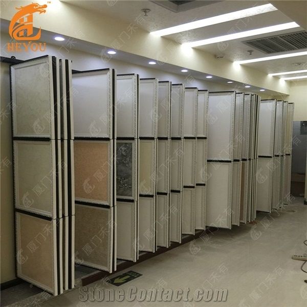 Page Turning Ceramic Tile Showroom Display Stand