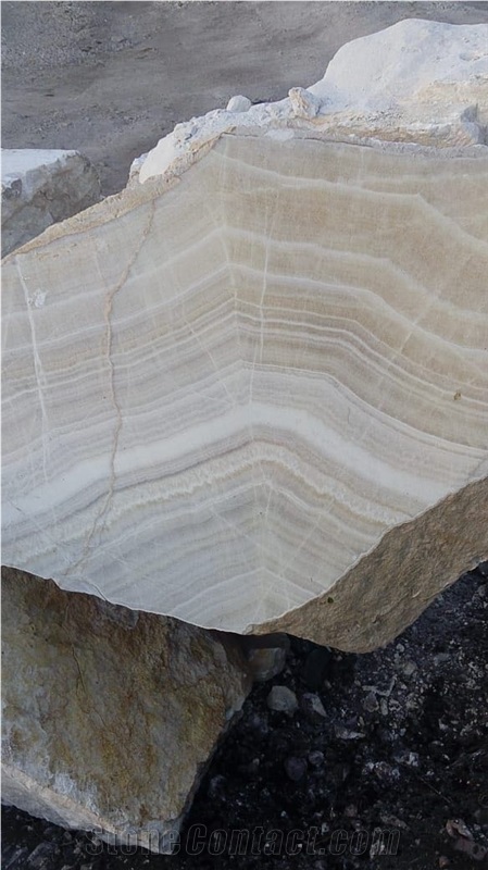 White Gold Onyx Block