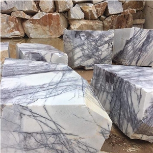 Lilac White Marble Blocks
