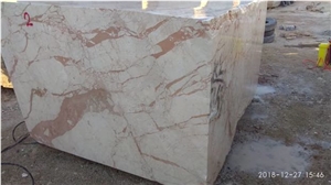 Camelia Beige Marble Block, Iran Beige Marble