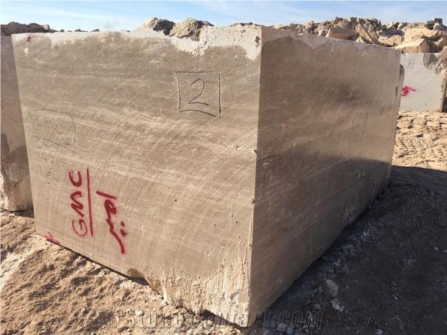 Chocolate Travertine Block, Iran Brown Travertine