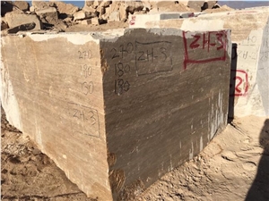 Chocolate Travertine Block, Iran Brown Travertine