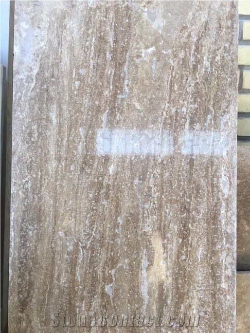 Chocolate Travertine Block, Iran Brown Travertine