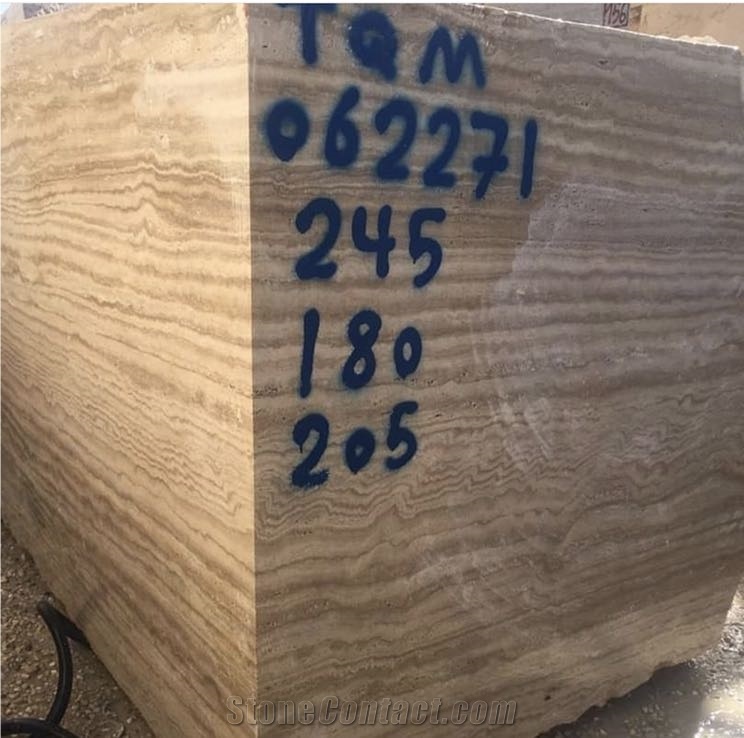 Cream Travertine Blocks