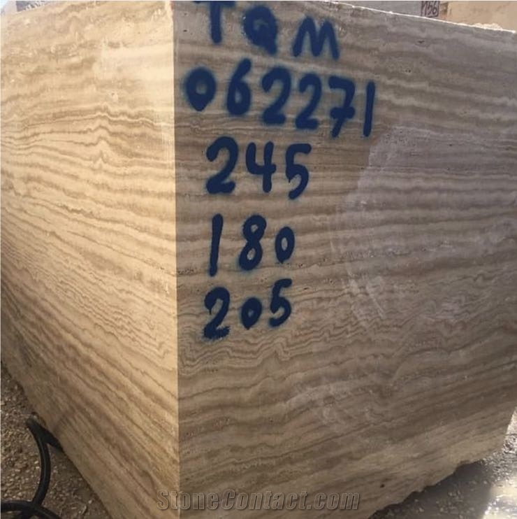 Cream Travertine Blocks