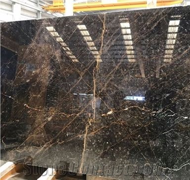Golden Galaxy Black Marble Block