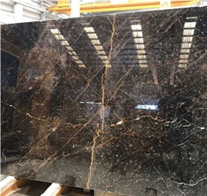 Golden Galaxy Black Marble Block