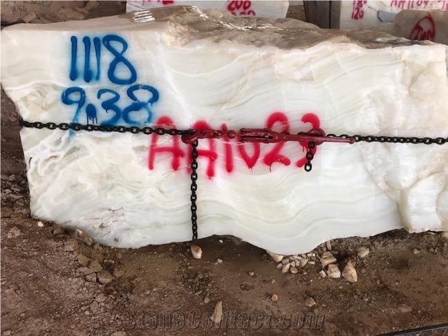 Iran White Onyx Block