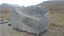 Silver Travertine Blocks, Iran Silver Travertine