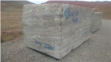Silver Travertine Blocks, Iran Silver Travertine