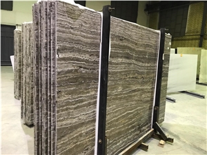 Silver Travertine Blocks, Iran Silver Travertine