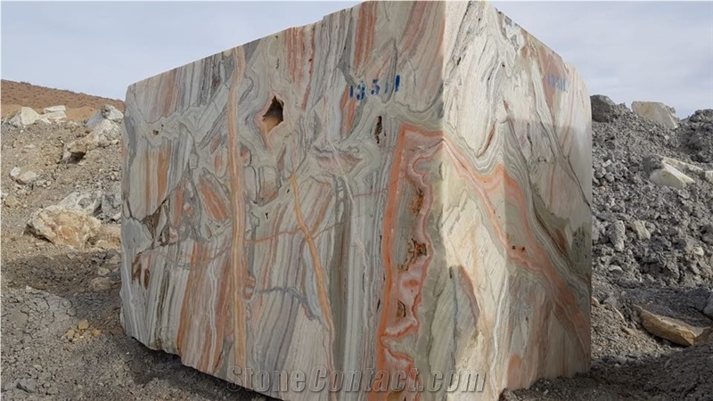Wavy Ocean Onyx Blocks, Ocean Wave Onyx Block