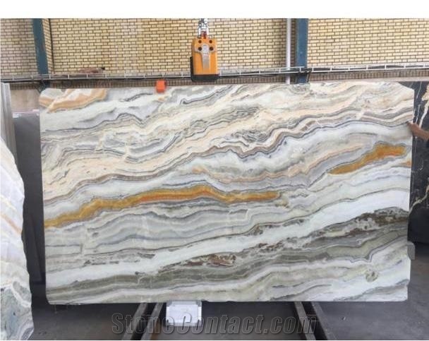 Wavy Ocean Onyx Blocks, Ocean Wave Onyx Block