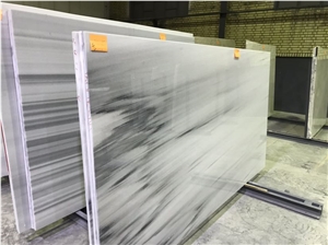 White Spider Marble, White Cloud Marble Slabs
