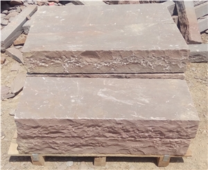 Autumn Brown Sandstone Block Steps