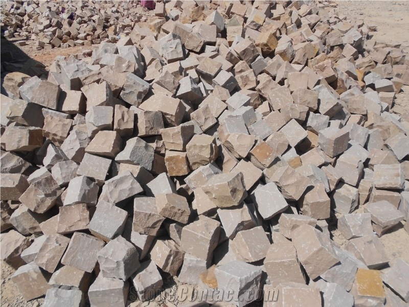 Autumn Brown Sandstone Cobble Stones