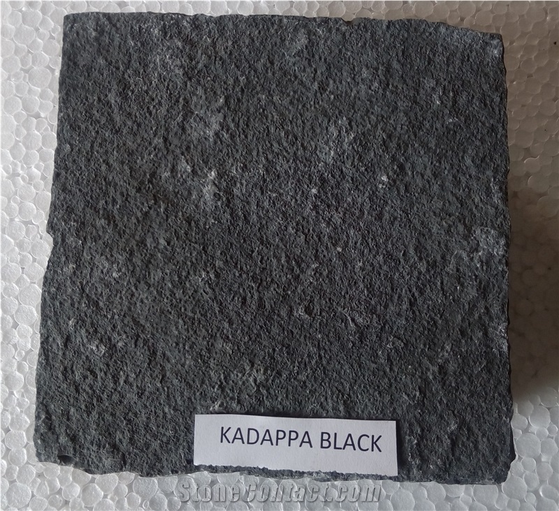 Kadappa Black Limestone Cobble Stones