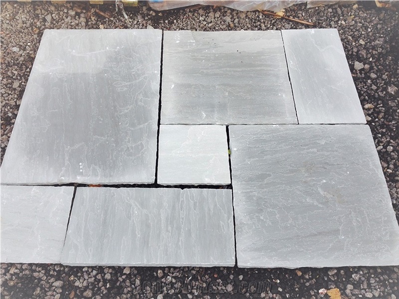 Kandla Grey Sandstone Paving Slabs And Tiles